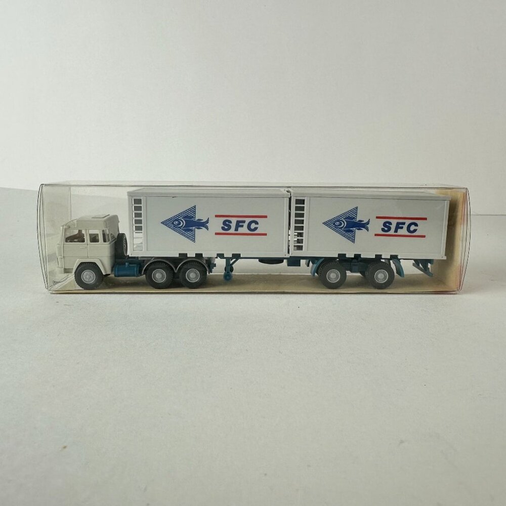 Wiking Kühl-Container Sattelzug Diecast Model Truck In Original Packaging